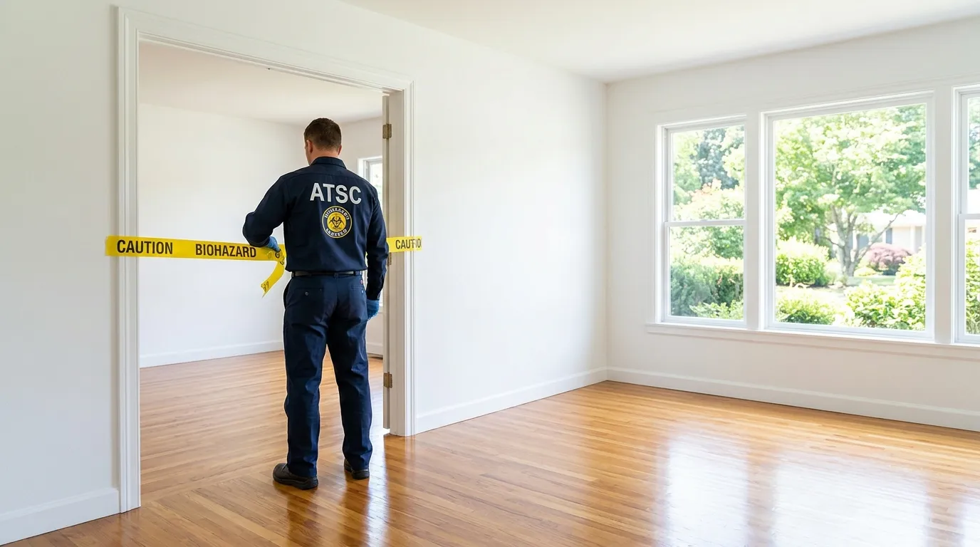 Certified biohazard cleanup crew performing Trauma Scene Cleanup in Lake Barcroft
