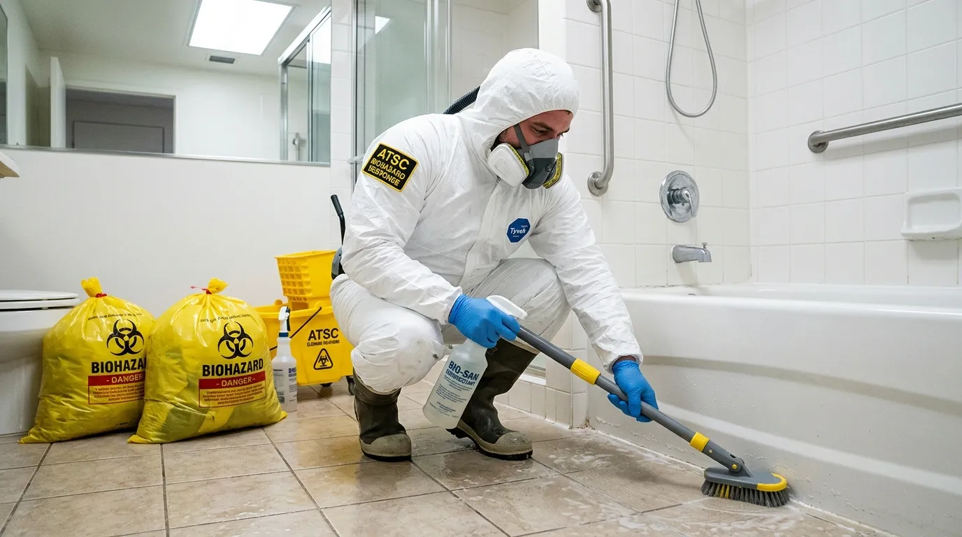 Decontamination equipment deployed for Blood Cleanup in Lake Barcroft